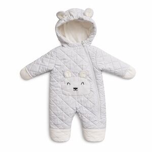 WIPPETTE Adorable Quilted Fleece Lined Baby Bunny Snowsuit